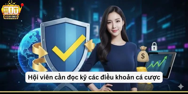 Hội viên cần đọc kỹ các điều khoản cá cược